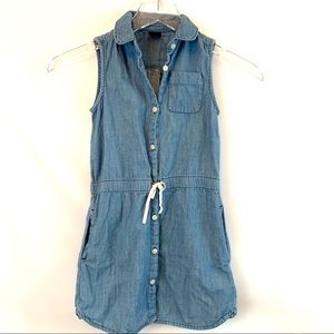GapKids Denim Button Up Dress